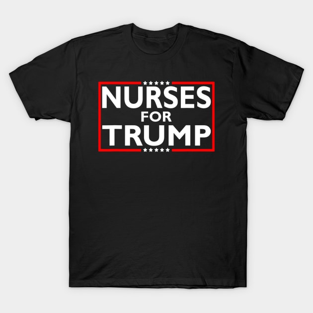 Nurses For Trump President Election 2024 T-Shirt by Emily Ava 1